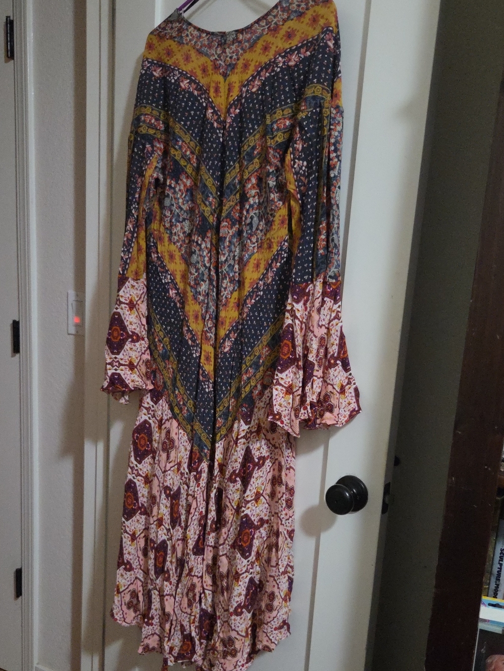 Boho Floral Print Kimono Duster - Picture 7 of 8